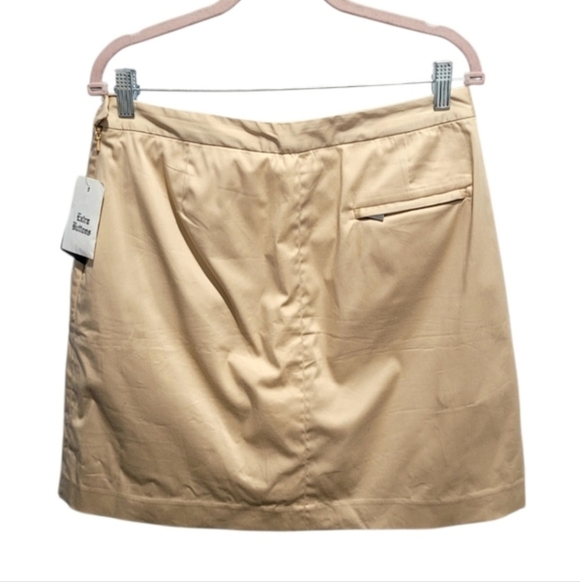 Ralph Lauren Pants - NWT Ralph Lauren Golf Skort Khaki Cotton Zip Pockets Size 12